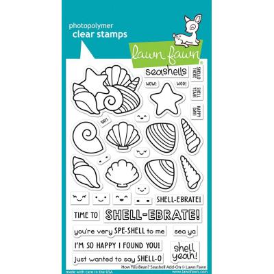 Lawn Fawn Clear Stamps - How You Bean? Seashell Add-On